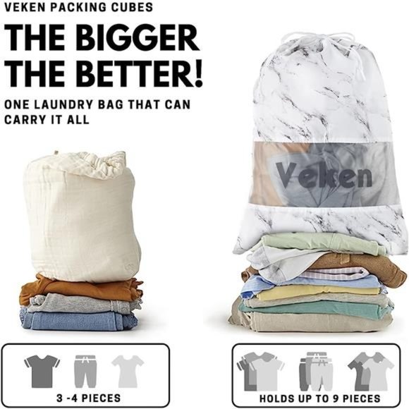 8Pcs Packing Cubes for Suitcases Organizer Bags Set for Travel Essentials Bags - Picture 4 of 7